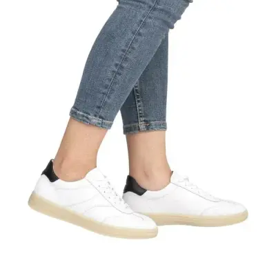 Baskets Remonte D2C01-82 Blanches - Lacets Grande Pointure Femme — photo 4