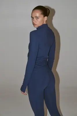 Veste de sport zippée SoftMove™ - Bleu orage — photo 4