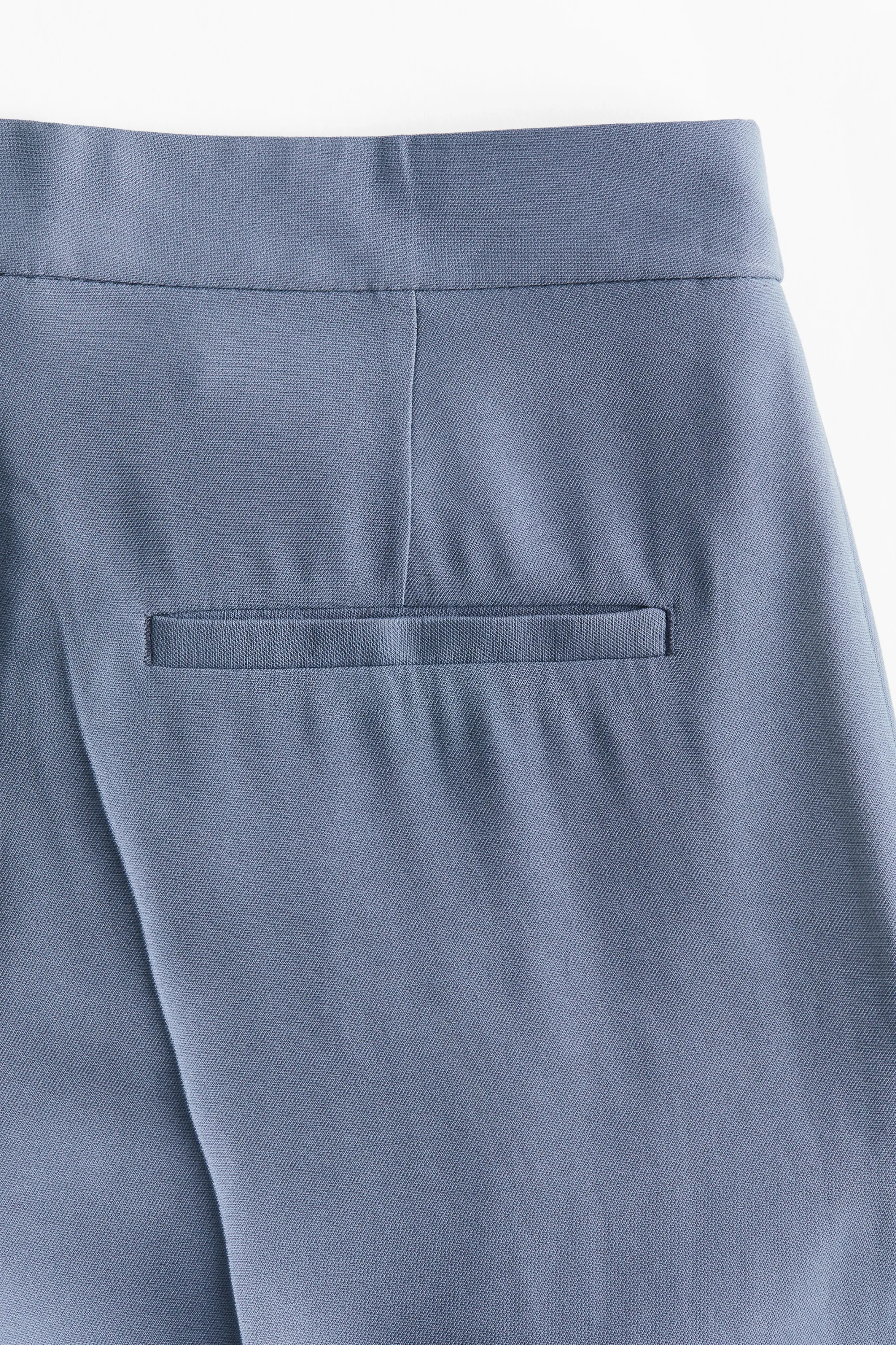 Pantalon large en twill - Bleu ancien