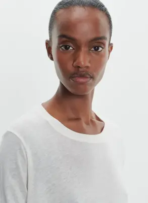 T-shirt en coton et cachemire — photo 5