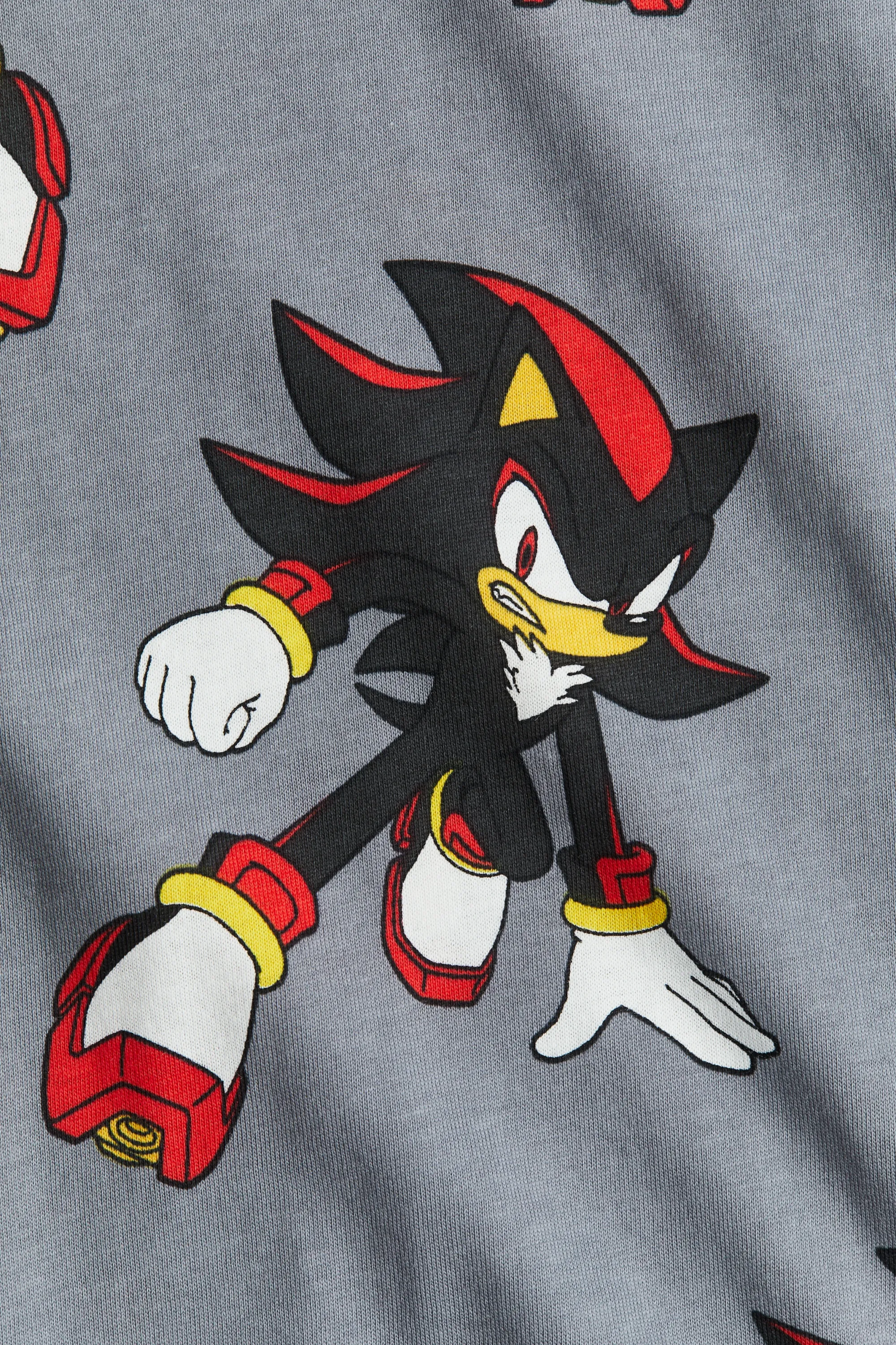 T-shirt oversize imprimé - Gris/Sonic le Hérisson
