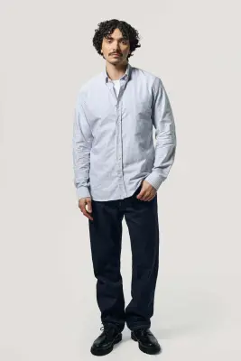 La chemise oxford - Rayures bleues — photo 5