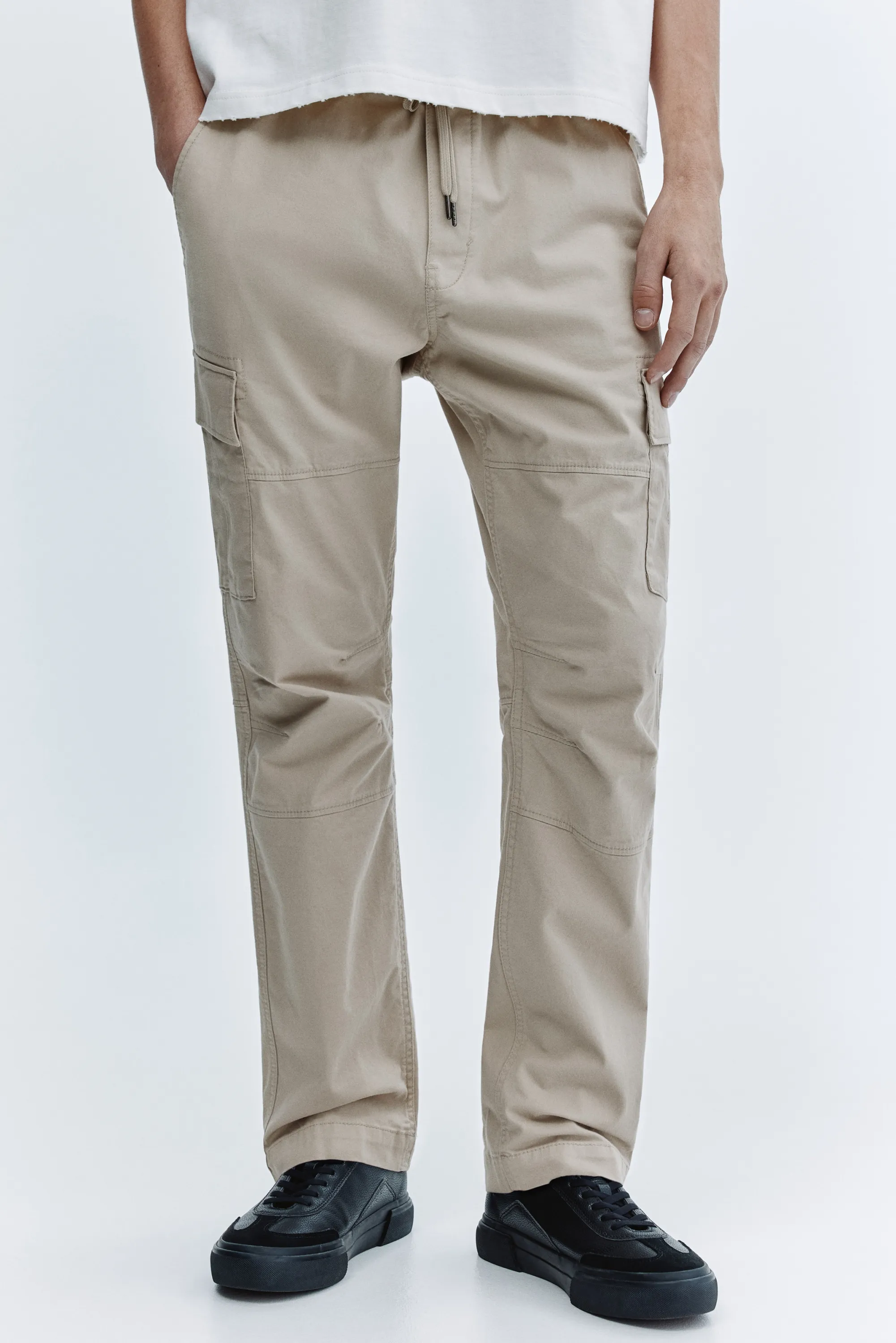 Pantalon cargo Slim Fit - Beige clair
