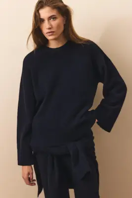 Pull - Bleu marine — photo 2