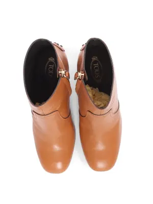 Bottines à talon en cuir camel Prix boutique 605€ Taille 36,5 — photo 5