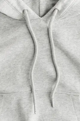 Hoodie court - Gris clair chiné — photo 4