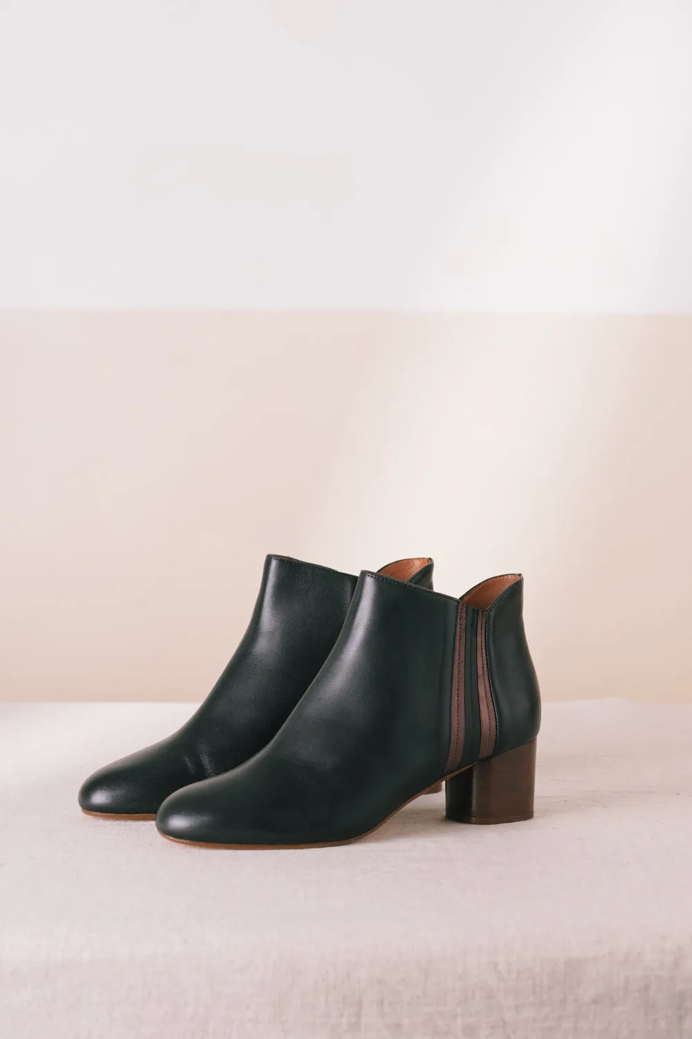 bottines à talon leonard noir