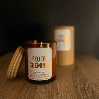 Bougie végétale parfumée Feu de Cheminée — photo 4