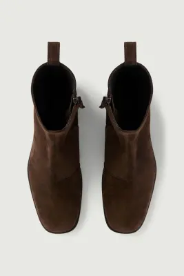 BOTTINES WEST MARRON — photo 4