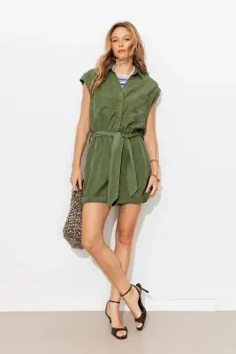 Combishort en lyocell Femme — photo 3
