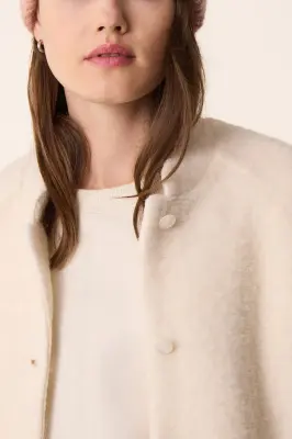 Veste maille Hildou Creme — photo 5
