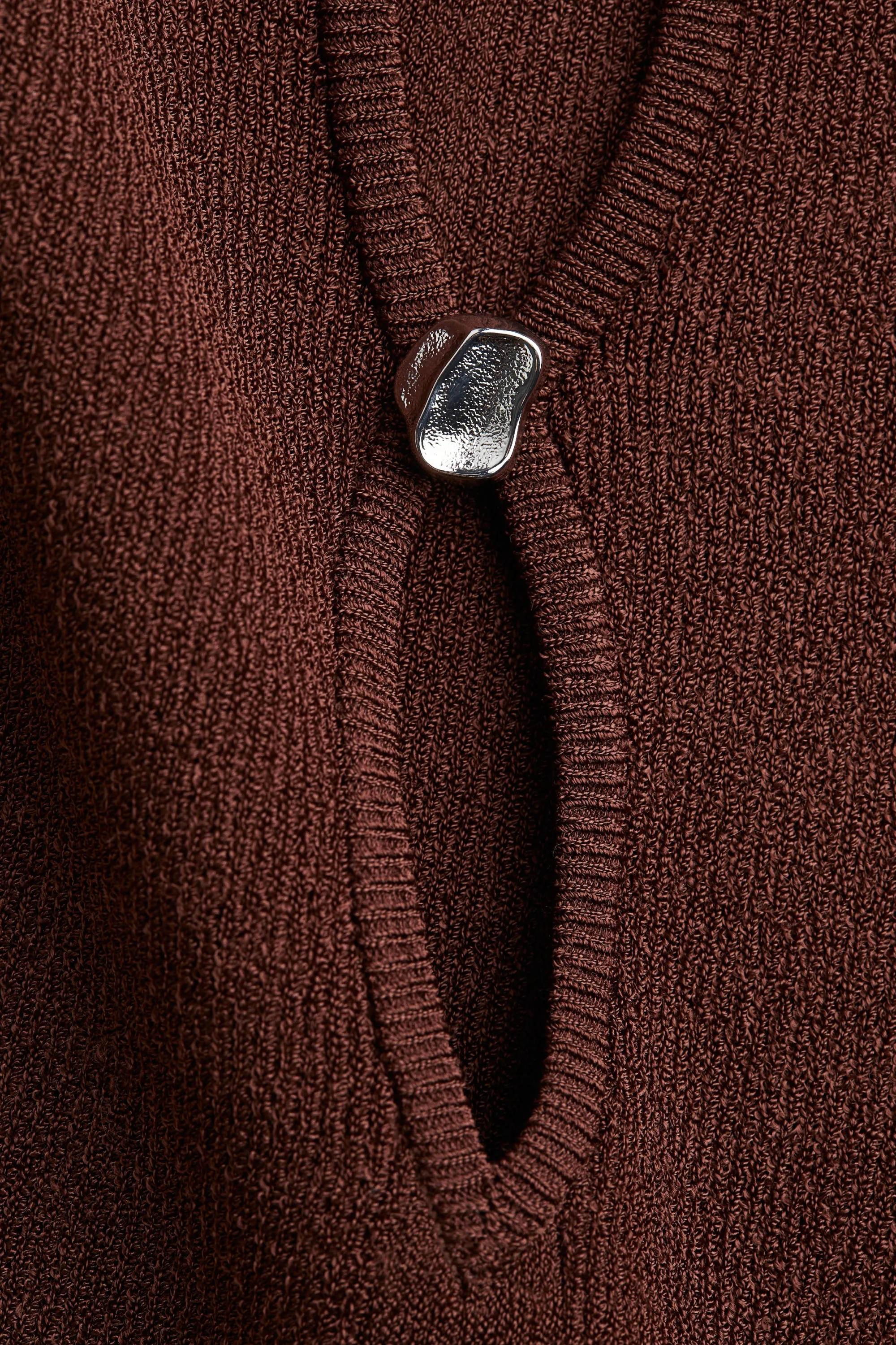 Débardeur en maille - Marron foncé