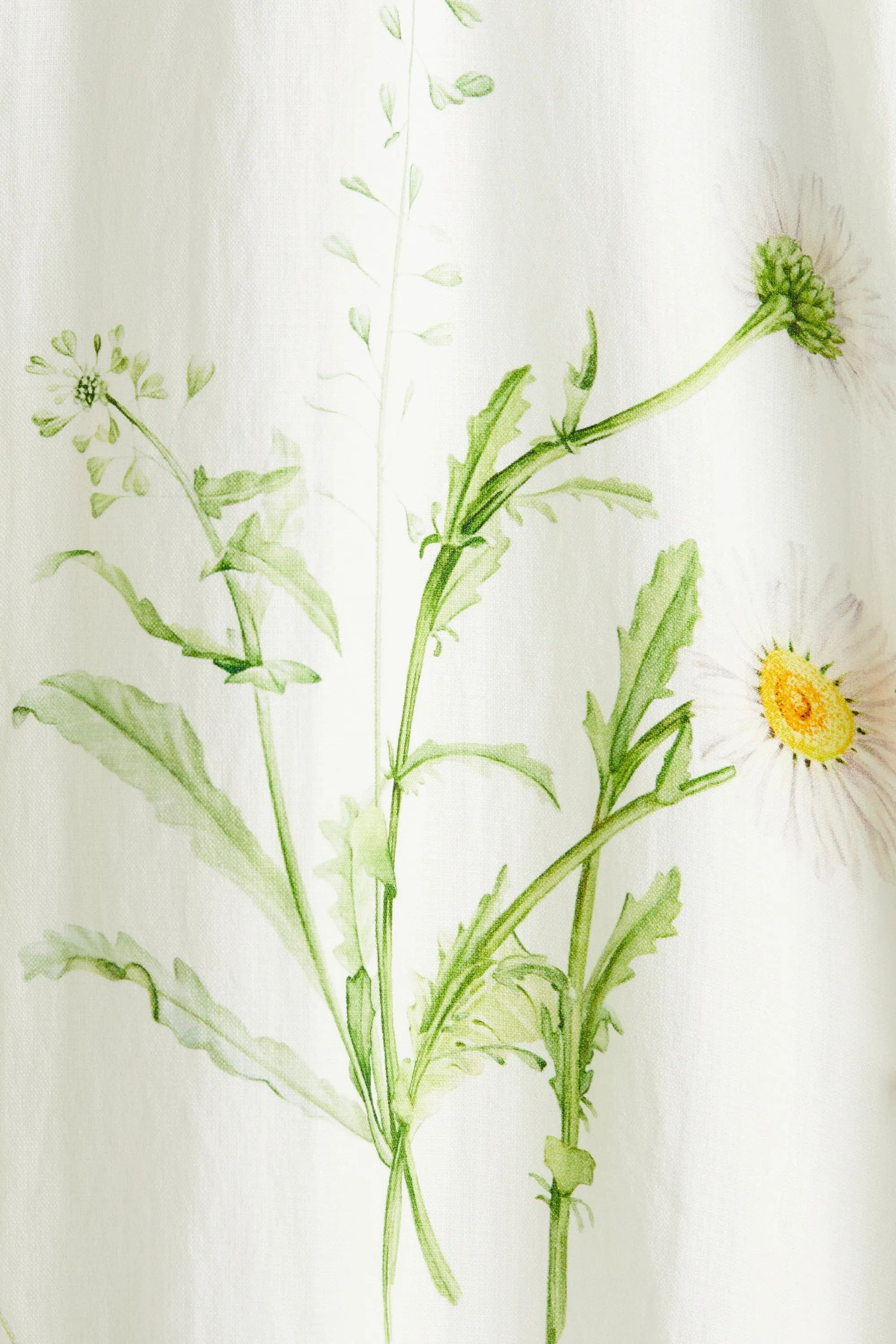 Robe dos nu évasée - Blanc/fleuri