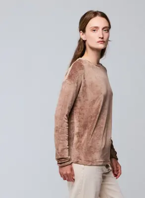 T-shirt en coton organique, modal et élasthanne — photo 4