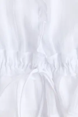 Top volanté en lyocell - Blanc — photo 5