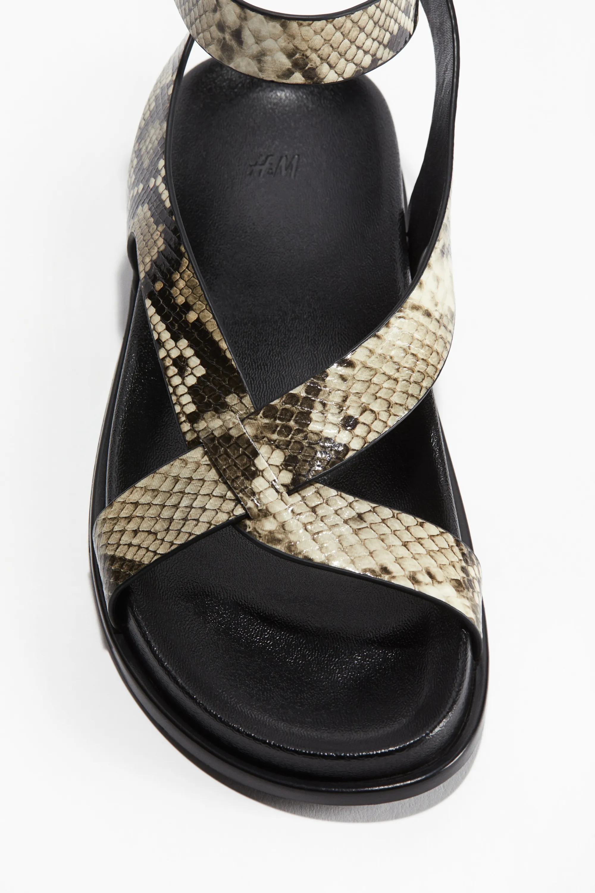 Sandales - Beige/motif peau de serpent