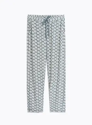 Pantalon Bleu en Lin / Elasthanne — photo 5