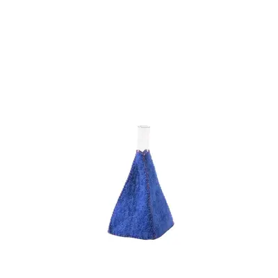 Soliflore Wool Vase Pyramide bleu électrique – Aveva — photo 3