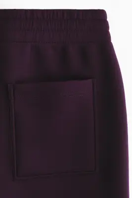 Pantalon jogger Relaxed Fit en scuba - Violet foncé — photo 5