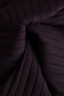 Robe en maille côtelée - Violet foncé — photo 1