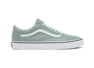 VANS SLIP ON DAMIER Blanc Vert — photo 2