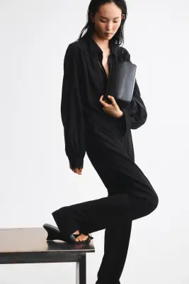 Pantalon cigarette - Noir — photo 2