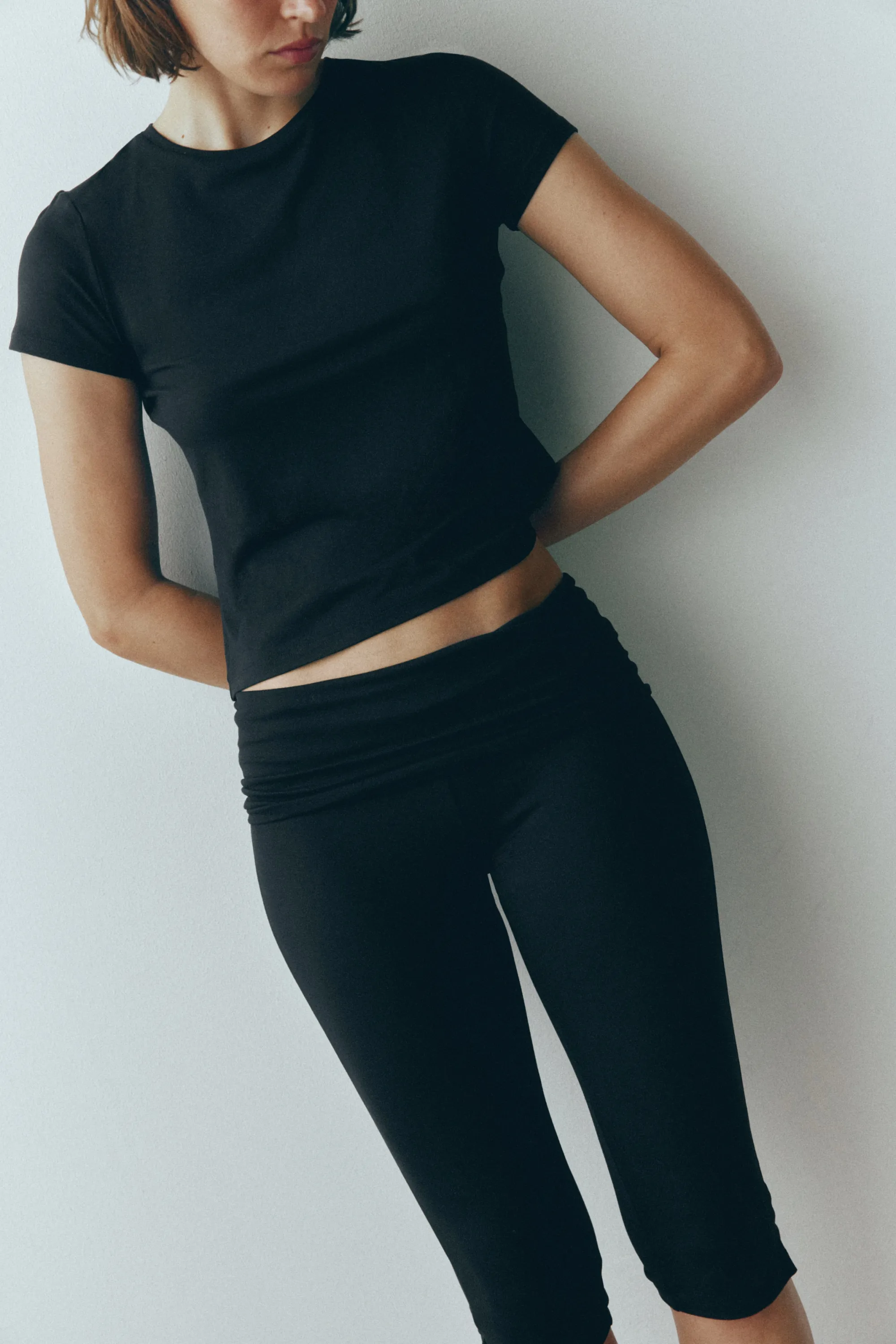 Pantalon Capri en jersey - Noir