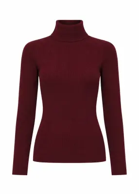 Garance Merino Wool Top - Wine — photo 3
