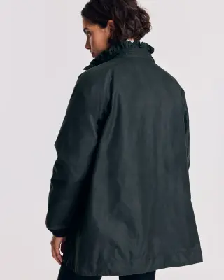 Veste Anaïs kaki et léopard fauve Barbour x Balzac Paris — photo 8
