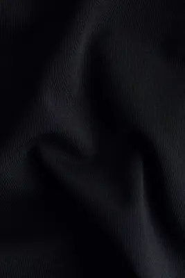 Top à col droit en jersey romanite - Noir — photo 4