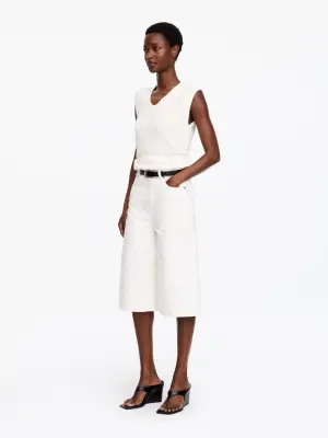 Gilet en maille bouclée - Blanc — photo 2