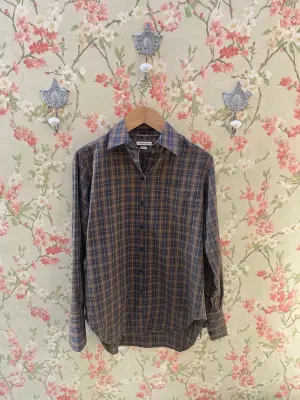 Nouveau ! LAURENCE BRAS Chemise Babille Brown Checks