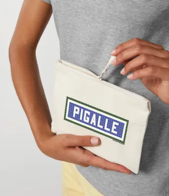 POCHETTE IMPRIMÉE - PIGALLE - ÉCRU — photo 2