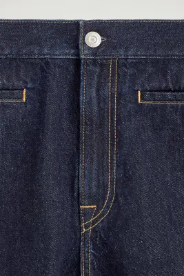 SHORT EN DENIM À DÉTAILS POCHES - BLEU ENCRE — photo 4