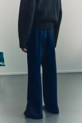 Pantalon de survêtement évasé Regular Fit - Bleu foncé — photo 3