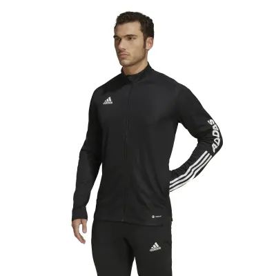 ADIDAS VESTE ZIPPEE Noir GRANDE LONGUEUR — photo 2