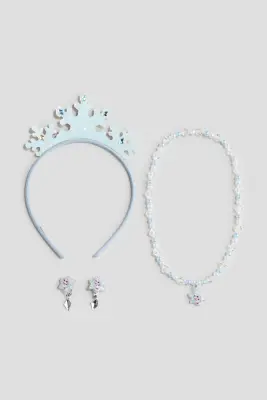 Parure de bijoux 3 pièces - Bleu clair/La Reine des neiges — photo 2