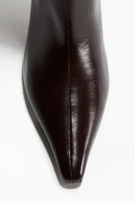 Bottes de hauteur genou - Marron foncé — photo 2