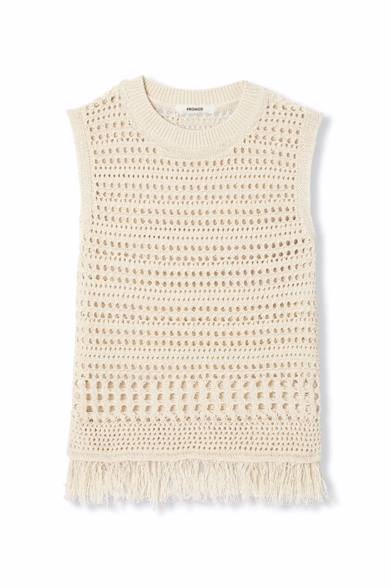 Pull en crochet sans manches