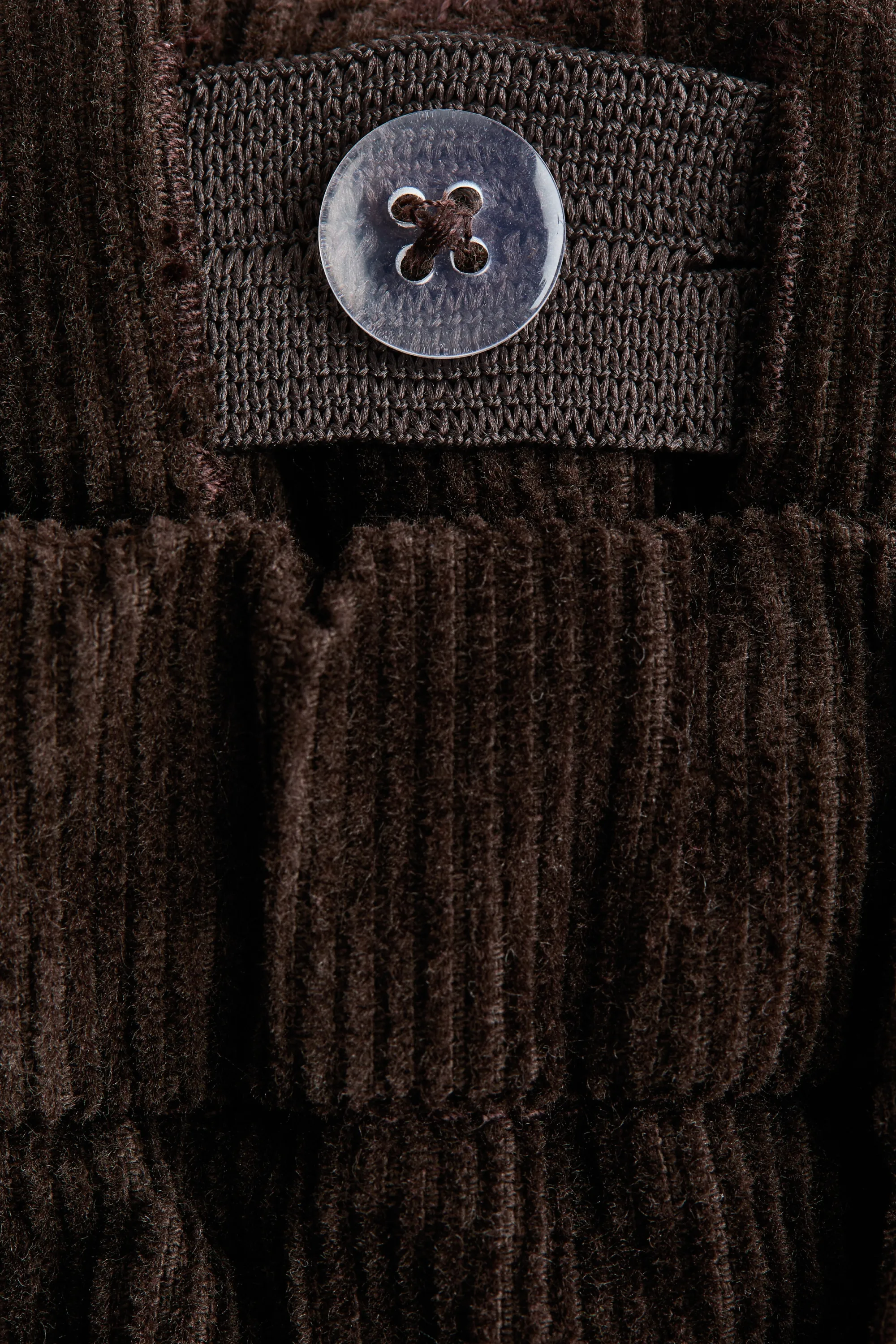 Pantalon en velours de coton côtelé - Marron