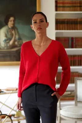 Serena Mohair Sweater - Red — photo 2