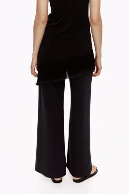 MAMA Pantalon large - Bleu marine — photo 2