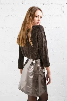 Jupe Bonnie anthracite – Mamamushi Studio — photo 2