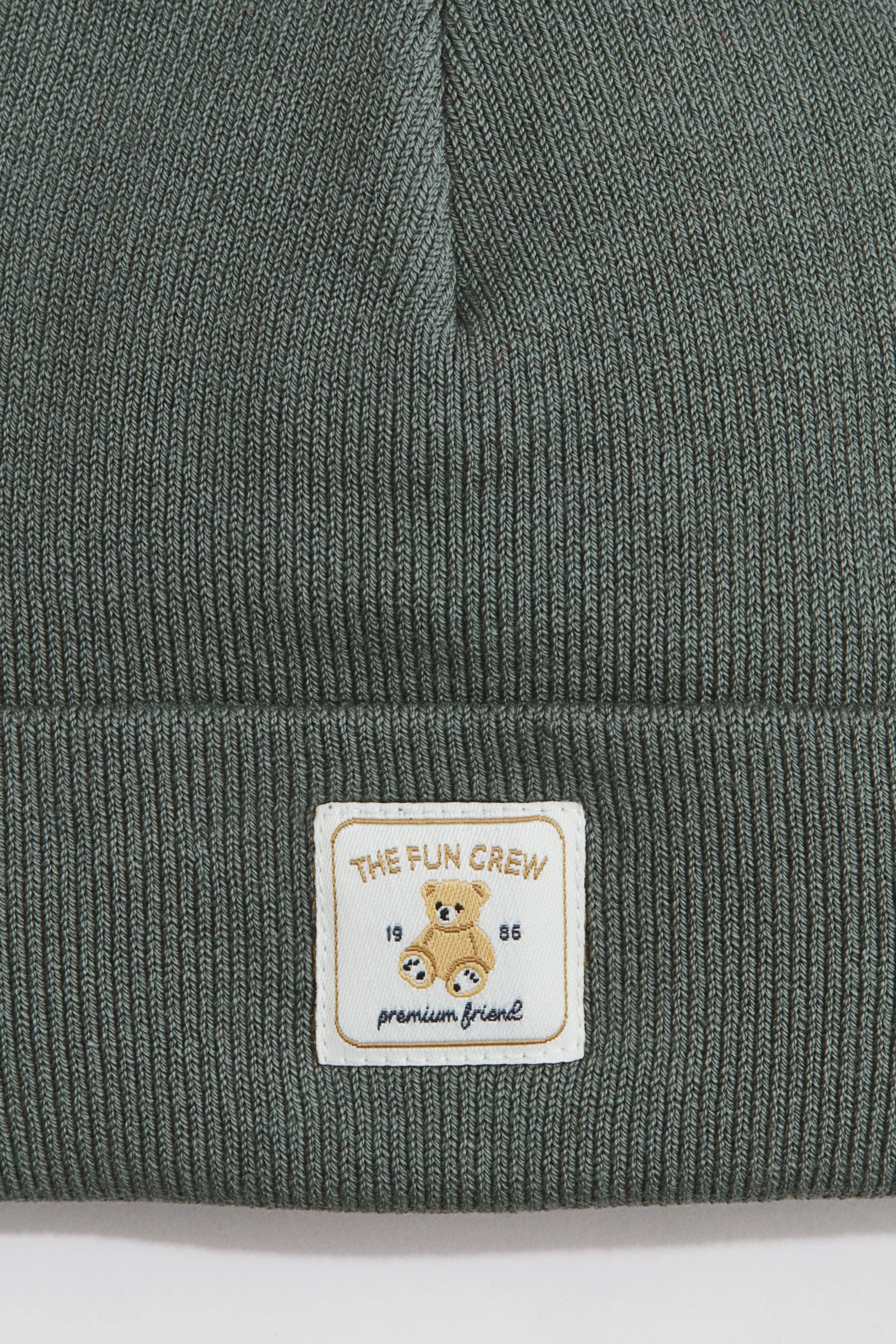 Bonnet en coton - Vert kaki