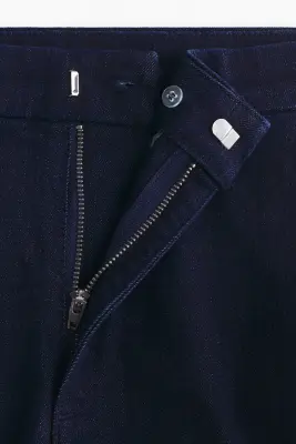 Flared High Waist Ankle Jeans - Bleu denim foncé — photo 5
