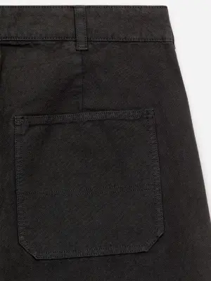 Pantalon décontracté en toile - Noir — photo 3