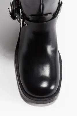 Bottes de style motard - Noir — photo 2