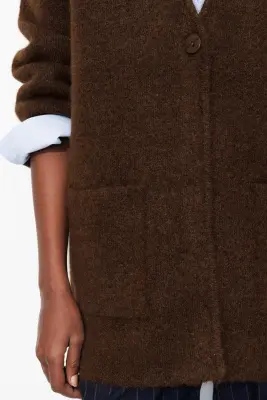 Long cardigan oversize Femme — photo 5