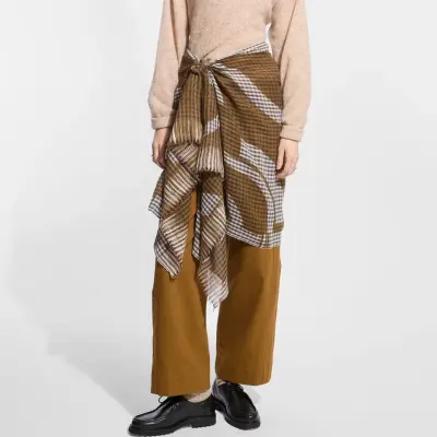 Foulard Wave ocre - Ma Poésie — photo 2