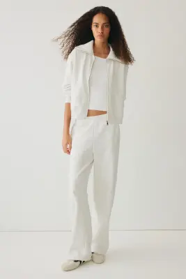 Ensemble 2 pièces avec sweat et pantalon - Gris clair chiné — photo 2
